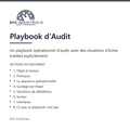 Playbook d'Audit, EKO Industrials : visuel de présentation du produit — 8 sections, livré en français et en anglais.
