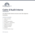 Cadre d'Audit Interne, EKO Industrials : visuel de présentation du produit — 9 sections, livré en français et en anglais.