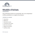 Modèle d'Achats, EKO Industrials : visuel de présentation du produit — 7 feuilles, 3446 formules, livré en français et en anglais.
